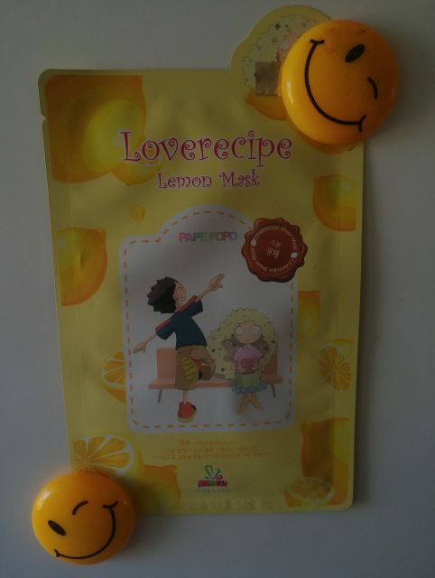 Sally's Box Maska do twarzy w płacie, Loverecipe, Lemon Mask