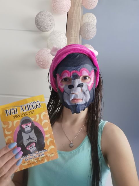 Maxbrands Marketing B.V. Face Sheet Mask, Maseczka do twarzy w płacie, Gorilla Love