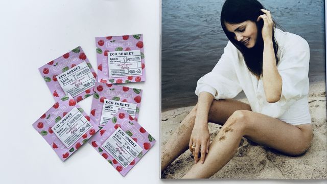 Bielenda Eco Sorbet, Krem do twarzy, Nawilżająco-kojący, Ekstrakt z maliny + Hydro Complex + Kwas hialuronowy