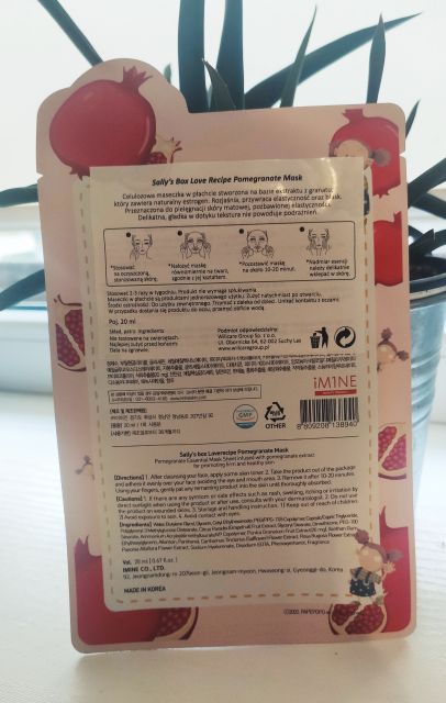 Sally's Box Love Recipe Pomegranate Mask