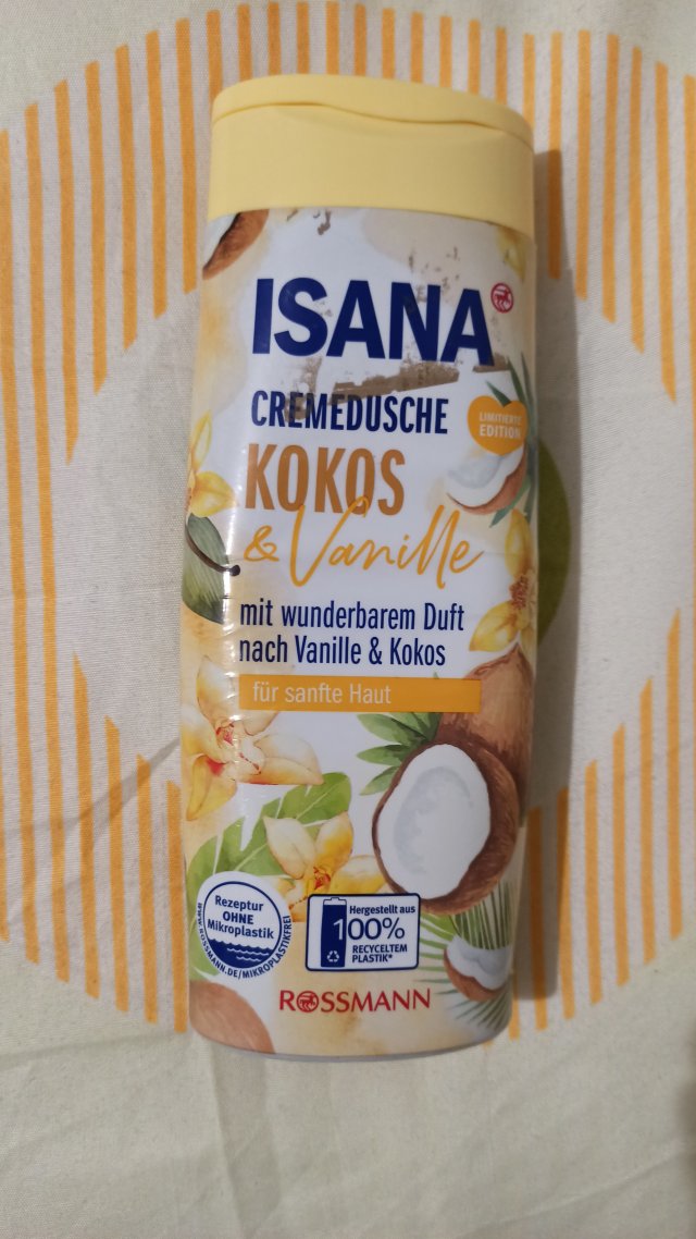 Isana Żel pod prysznic, Kokos i wanilia
