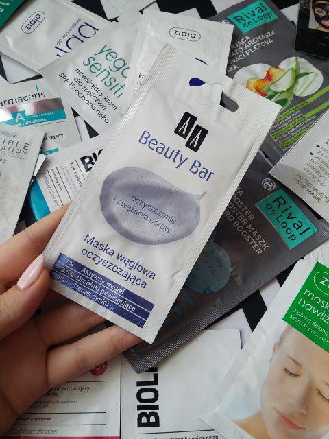 AA Beauty Bar, Maseczka do twarzy, Węglowa, Oczyszczająca