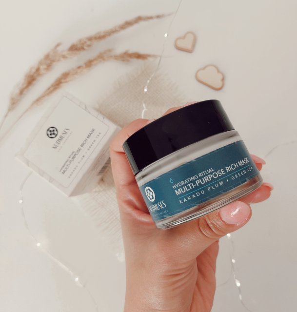 Nudmuses Maska do twarzy, Hydrating Ritual, Wielozadaniowa, Nawilżająca, Kakadu Plum & Green Tea
