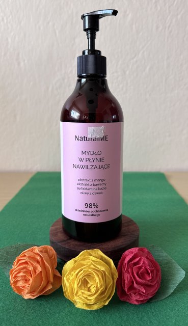 NaturalME Mydło w płynie, Nawilżające, Ekstrakt z mango i z bawełny