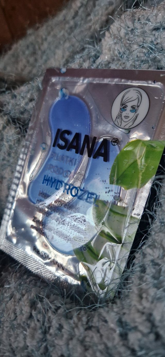 Isana Płatki pod oczy, Hydrożelowe, Intensywnie nawilżające, Hyaluron & Aloe Vera