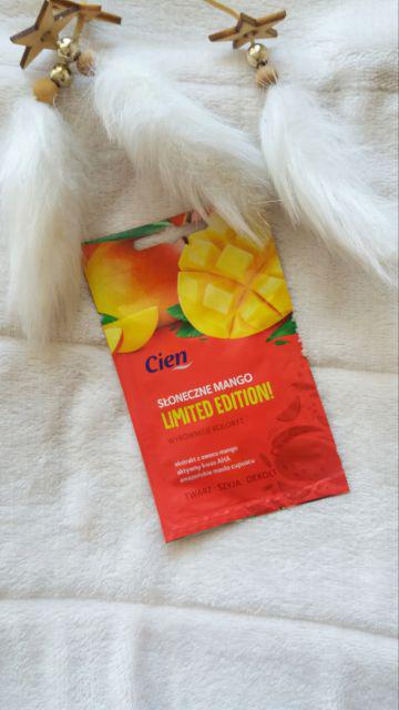 Cien Maseczka do twarzy, Limited Edition!, Wyrównuje koloryt, Słoneczne mango