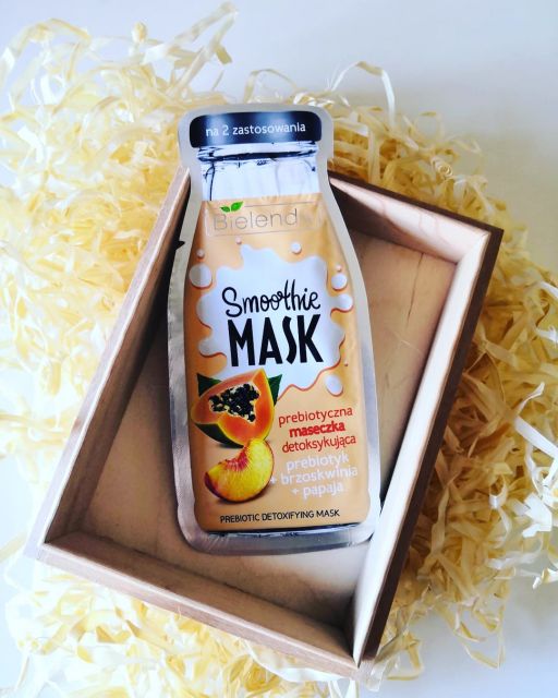 Bielenda, Smoothie Mask, Prebiotyczna maseczka detoksykująca `Prebiotyk + brzoskwinia + papaja`