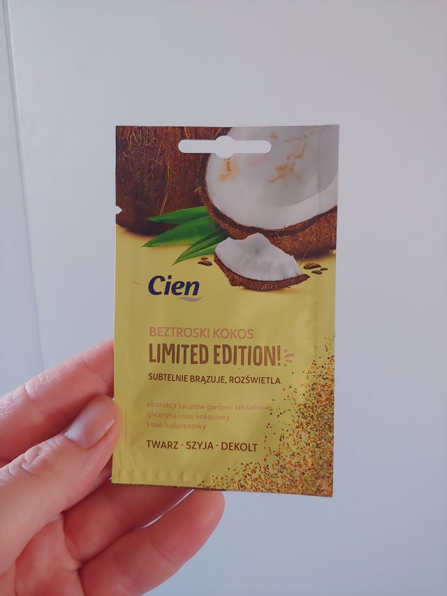Cien beztroski kokos maseczka kremowa