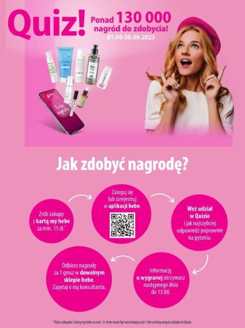 Quiz w aplikacji Hebe