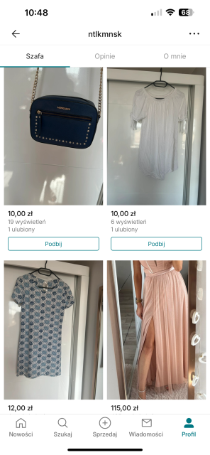 Pokaż swój profil na Vinted
