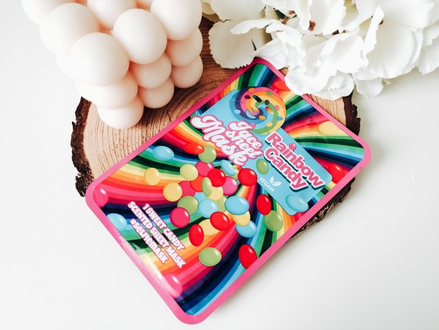 Maxbrands Marketing B.V. Face Sheet Mask, Maseczka do twarzy w płacie, Rainbow Candy