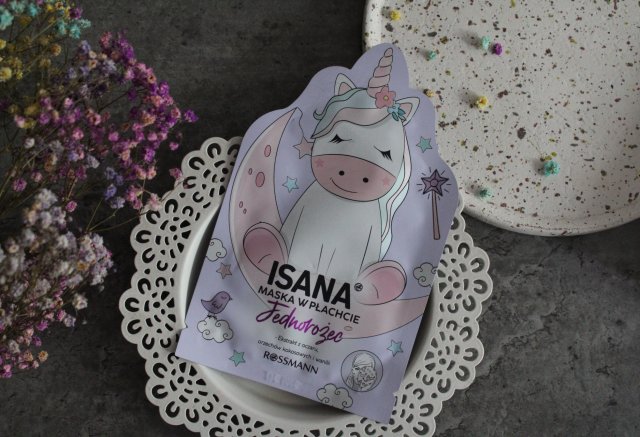 Isana Maseczka do twarzy w płacie, Jednorożec, Magiczny blask