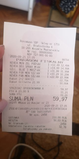 Rossmann Lista +