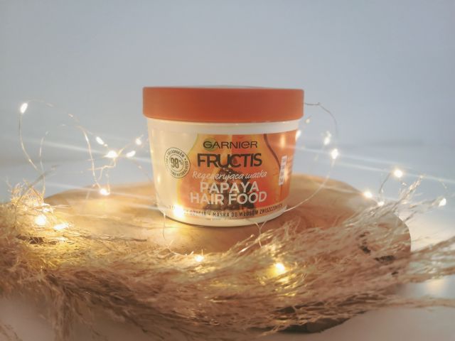 Garnier Fructis, Hair Food, Papaja, Regenerująca maska do włosów zniszczonych