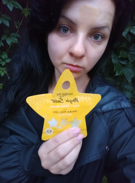 Marion Magia Świąt, Maska do twarzy Peel-off, Odżywcza, Złoto, zielony kawior