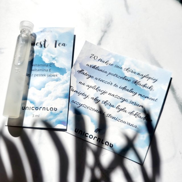 unicornlab Serum do twarzy, Honest Tea, Olejowe, Na bazie witaminy C, Rozjaśniające