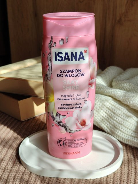 Isana Szampon do włosów, Silk shine, Magnolia & Lotus