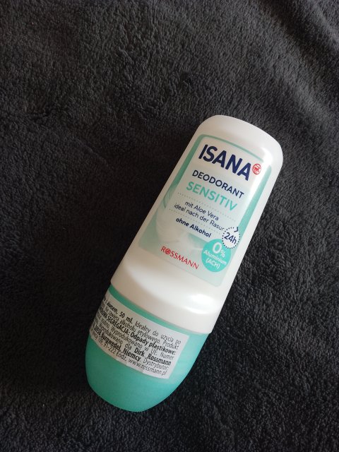 Isana Antyperspirant w kulce, Sensitiv, Aloe Vera 24h