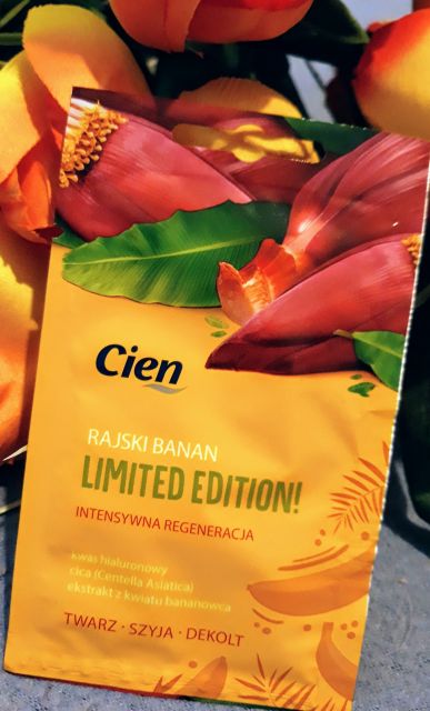 Cien Maseczka do twarzy, Limited Edition!, Intensywna regeneracja, Rajski Banan