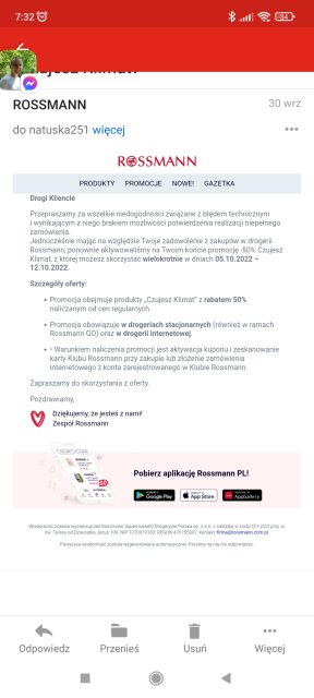 Znów ten rossmann