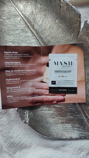 Mash Natural Beauty Mus do ciała, Nawilżający, Glow Story, O zapachu wanilii