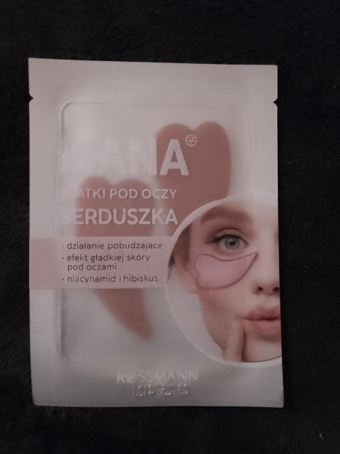 Isana Płatki pod oczy, Hydrożelowe, Serduszka