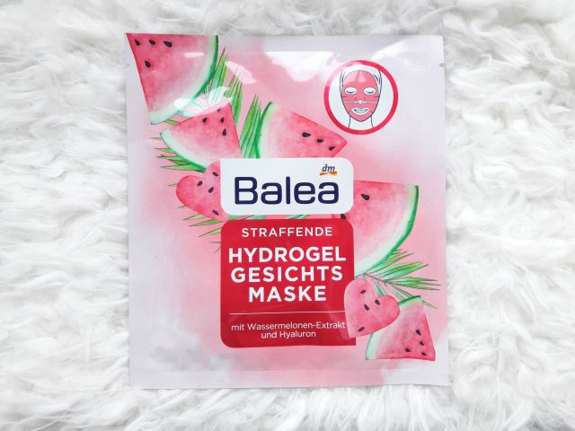 Balea Maseczka do twarzy, Hydrożelowa, Wassermelonen Extrakt & Hyaluron, Z ekstraktem z arbuza i kwasem hialuronowym