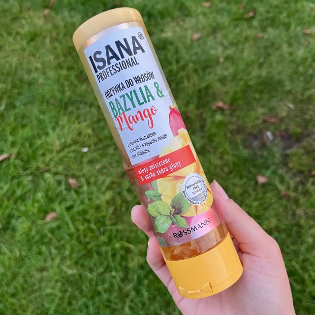 Isana Professional, Odżywka do włosów, Bazylia & Mango