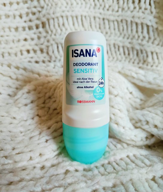 Isana Antyperspirant w kulce, Sensitiv, Aloe Vera 24h
