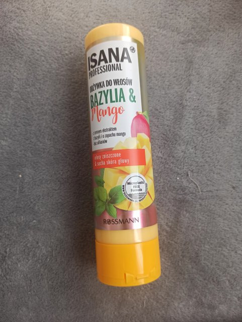 Isana Professional, Odżywka do włosów, Bazylia & Mango