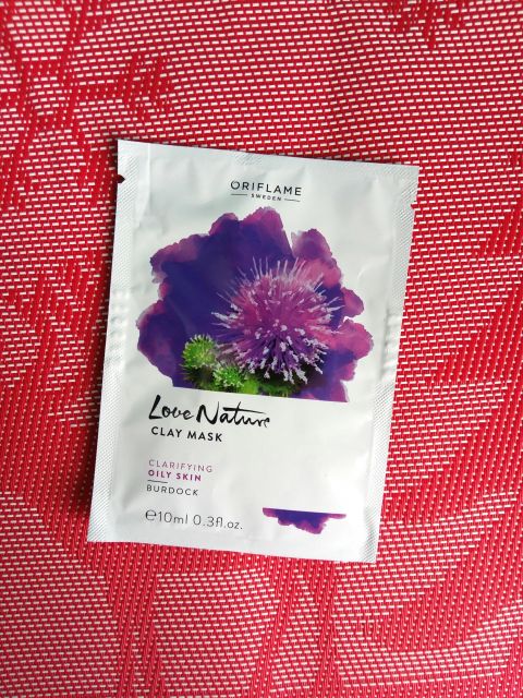 Oriflame Love Nature, Maseczka do twarzy, Łopian