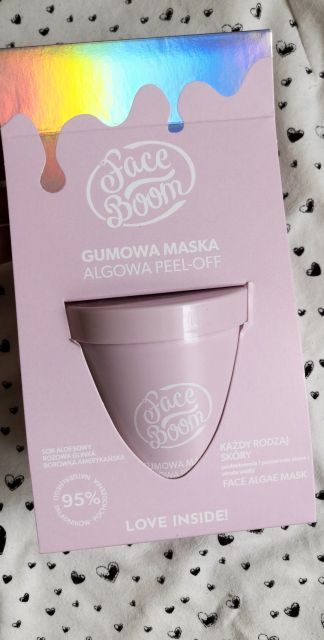 FaceBoom Maska do twarzy, Algowa, Peel-Off, Giętka Idealistka