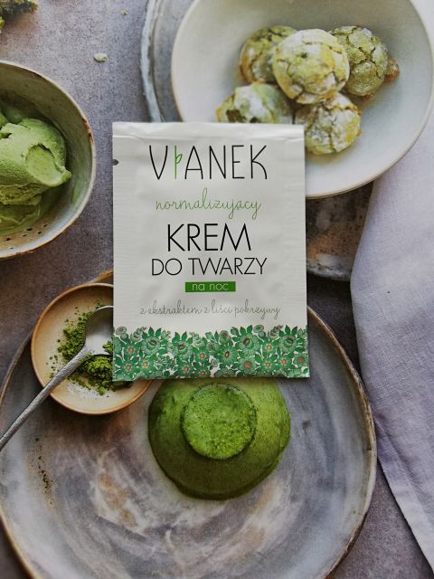 Sylveco Vianek, Krem do twarzy na noc, Seria zielona, Normalizujący
