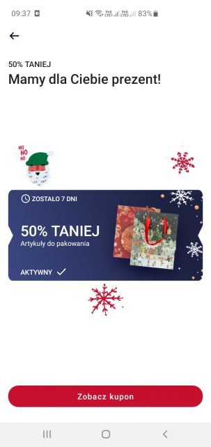 Kalendarz adwentowy Rossmann - aplikacja