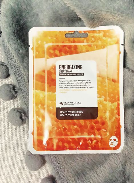 Farmskin Maska do twarzy w płacie, Superfood For Skin, Rozświetlająca, Miód