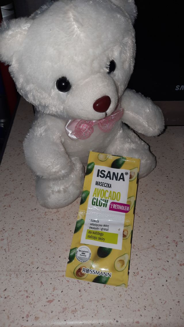 Isana Maseczka do twarzy, Avocado Glow, Z retinolem