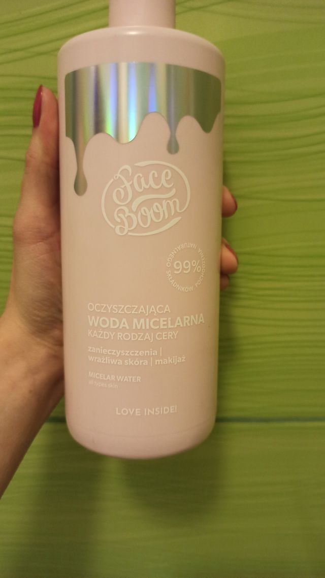 FaceBoom Woda micelarna, Oczyszczająca, Każdy rodzaj cery