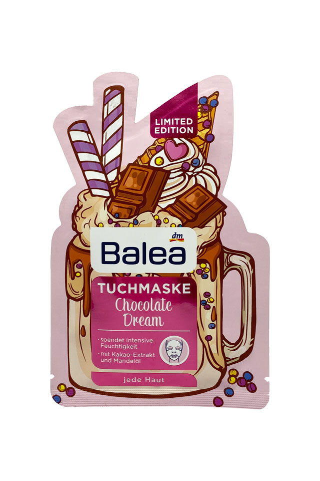 Balea Maseczka do twarzy w płacie, Chocolate Dream
