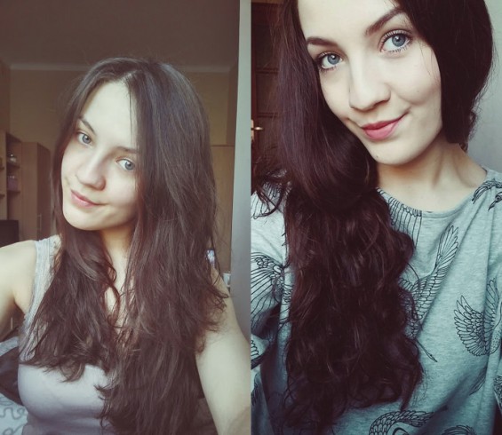 w makijażu i bez...