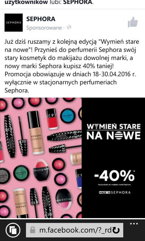 sephora -40%