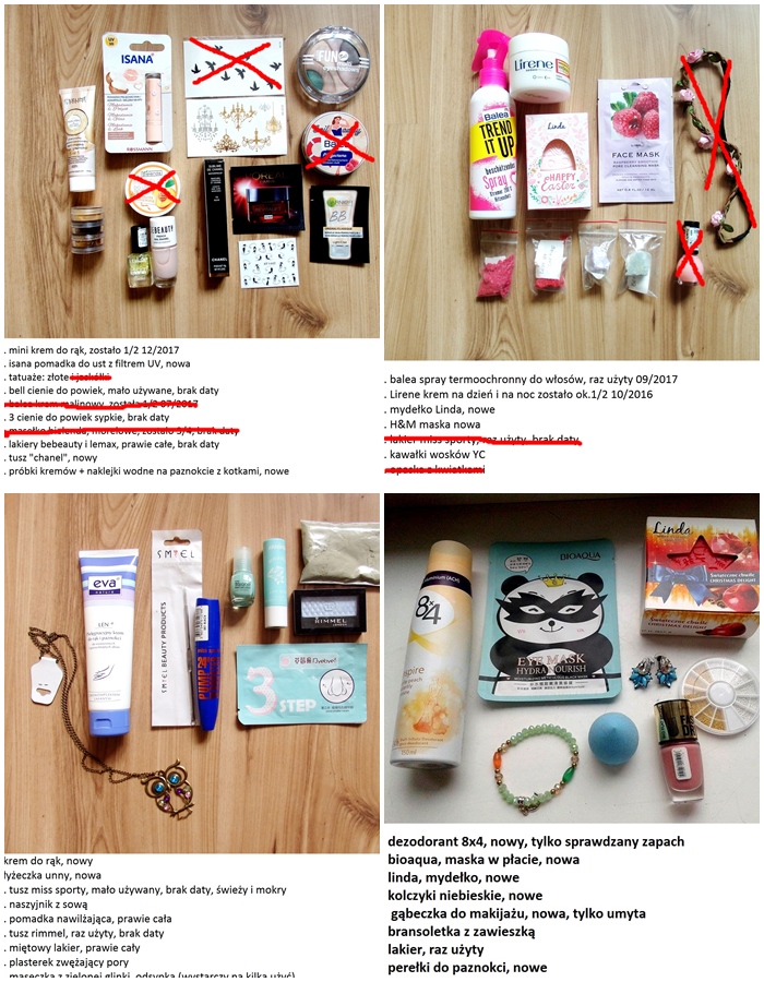 Wymiana kosmetyczna X