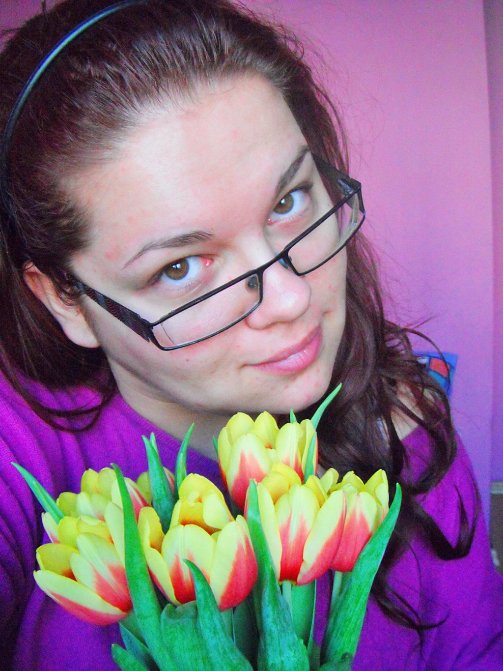 w makijażu i bez...