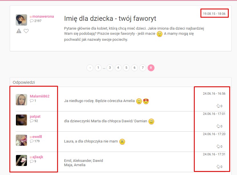 Prośba do nowych dziewczyn