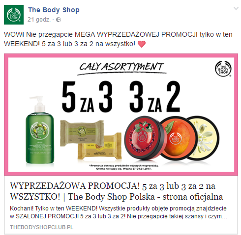 Weekendowa promocja The Body Shop