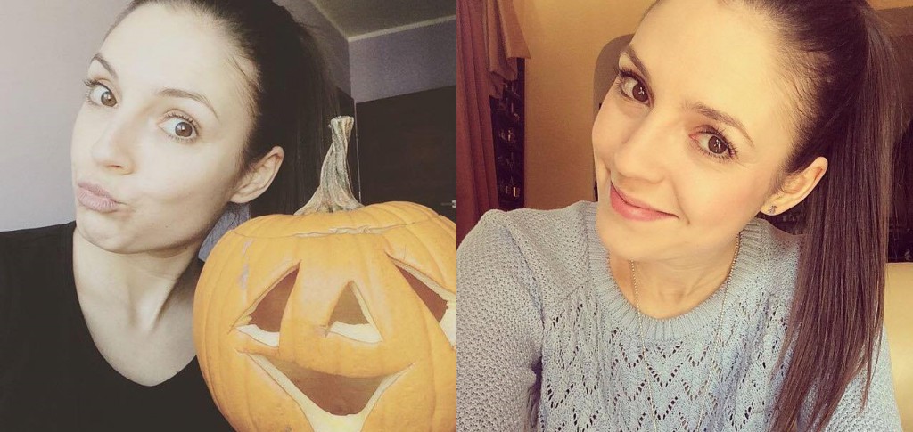 w makijażu i bez...