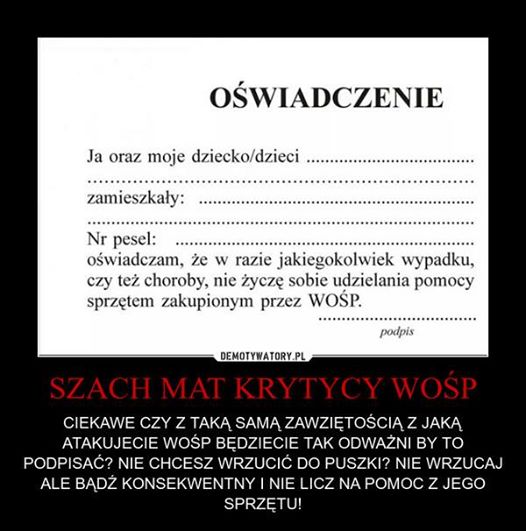 WOŚP i Jurek Owsiak - co sądzicie?