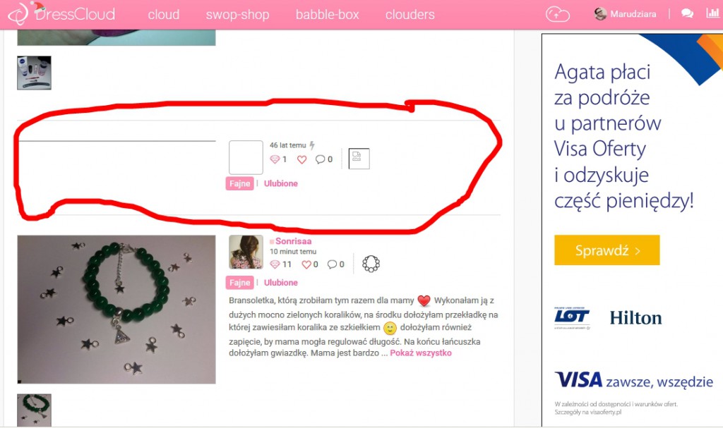 nie mogę dodać chmurki :c