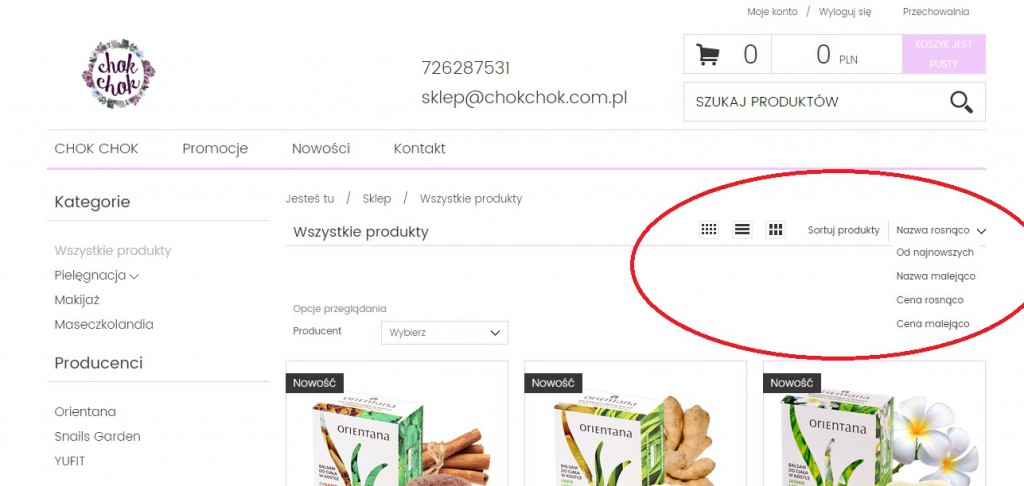 CHOK CHOK - mój własny sklep z kosmetykami ❤️️