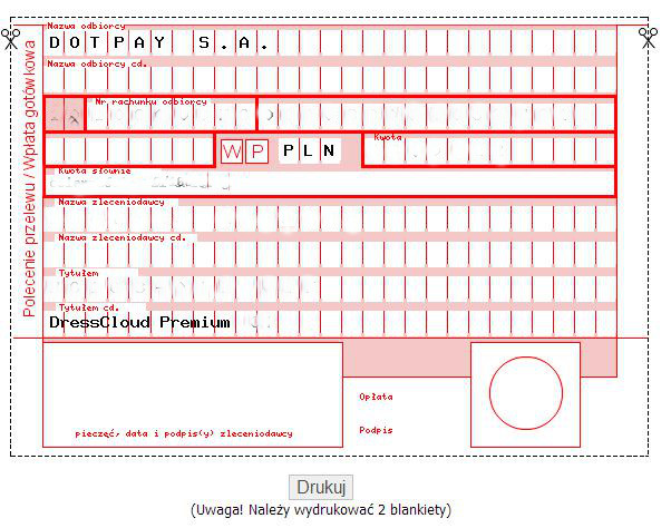 Premium płatność gotówką 