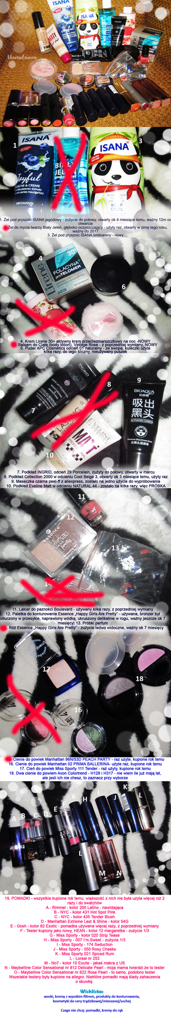 Wymiana kosmetyczna X